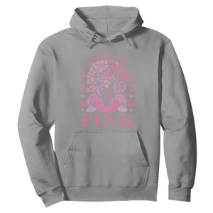 Breast Cancer Awareness Month Hoodie Boho Floral Vintage Floral Pink Ribbon TS10 Sport Gray Print Your Wear