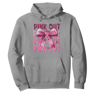 Football Pink Out Breast Cancer Awareness Hoodie Coquette Football TS10 Sport Gray Print Your Wear