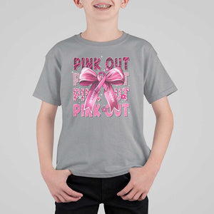 Football Pink Out Breast Cancer Awareness T Shirt For Kid Coquette Football TS10 Sport Gray Print Your Wear