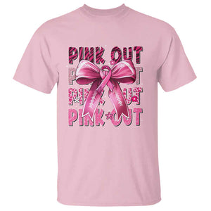 Football Pink Out Breast Cancer Awareness T Shirt Coquette Football TS10 Light Pink Print Your Wear