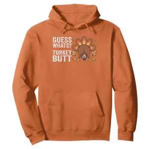 Funny Thanksgiving Hoodie Guess What Turkey Butt Retro TS10 Orange Print Your Wear