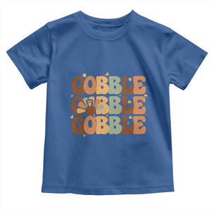 Thanksgiving Gobble Baby Shirt Fall Turkey Thankful Vibes TS10 Royal Blue Print Your Wear