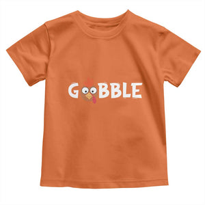 Funny Thanksgiving Turkey Baby Shirt Gobble Family Fall Autumn Season TS10 Orange Print Your Wear