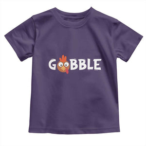 Funny Thanksgiving Turkey Baby Shirt Gobble Family Fall Autumn Season TS10 Purple Print Your Wear