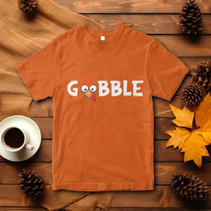 Funny Thanksgiving Turkey T Shirt Gobble Family Fall Autumn Season TS10 Orange Print Your Wear