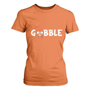 Funny Thanksgiving Turkey T Shirt For Women Gobble Family Fall Autumn Season TS10 Orange Print Your Wear