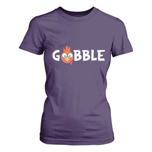 Funny Thanksgiving Turkey T Shirt For Women Gobble Family Fall Autumn Season TS10 Purple Print Your Wear