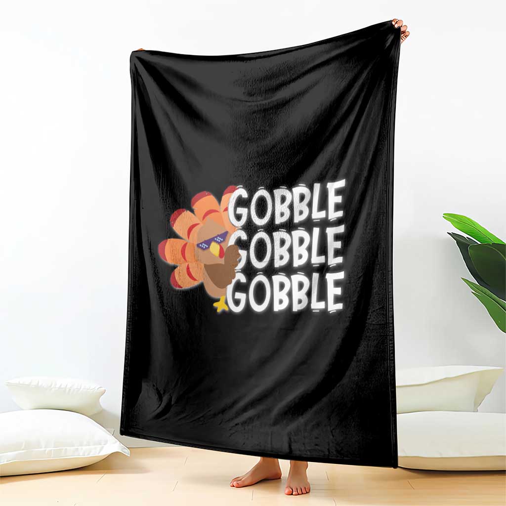 Thanksgiving Gobble Throw Blanket Turkey Day Thanksgiving Family TS10 Print Your Wear