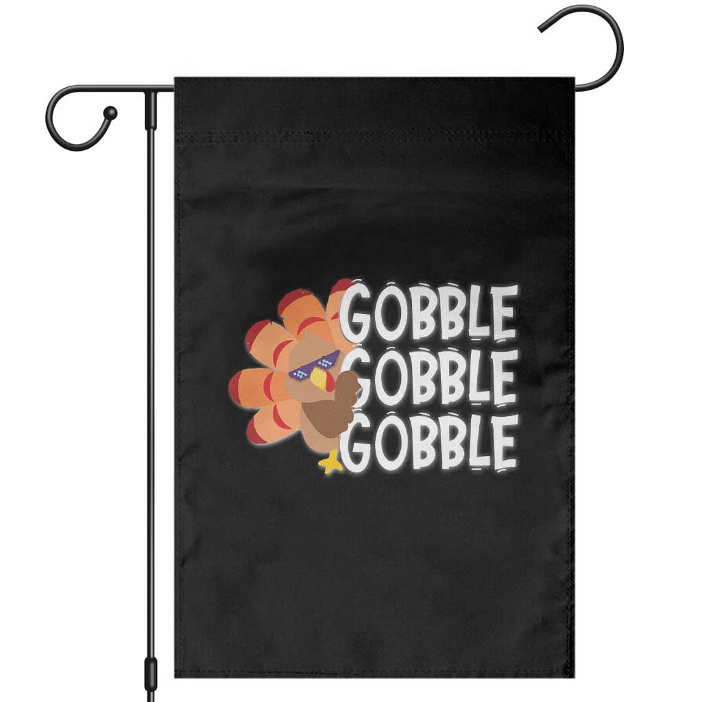 Thanksgiving Gobble Garden Flag Turkey Day Thanksgiving Family TS10 Black Print Your Wear
