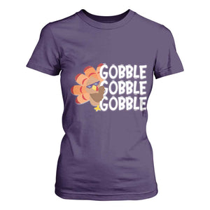 Thanksgiving Gobble T Shirt For Women Turkey Day Thanksgiving Family TS10 Purple Print Your Wear