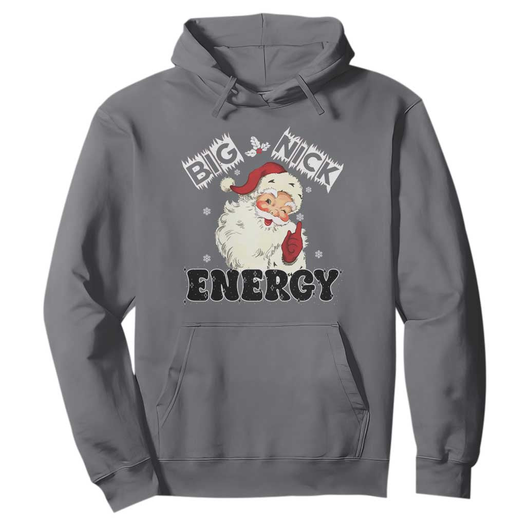 Christmas Santa Hoodie Big Nick Energy Vintage Holiday TS10 Charcoal Print Your Wear