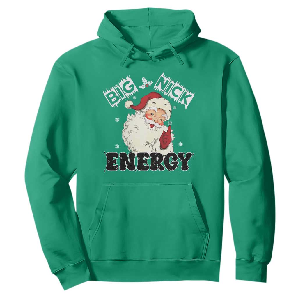 Christmas Santa Hoodie Big Nick Energy Vintage Holiday TS10 Irish Green Print Your Wear