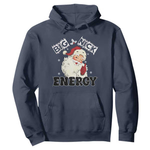 Christmas Santa Hoodie Big Nick Energy Vintage Holiday TS10 Navy Print Your Wear