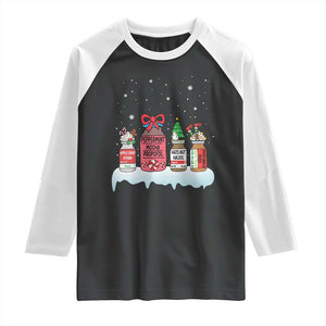 Nurse Christmas Raglan Shirt Funny Nursing Nurse RN LPN NP Doctor Nicu TS10 Black White Print Your Wear