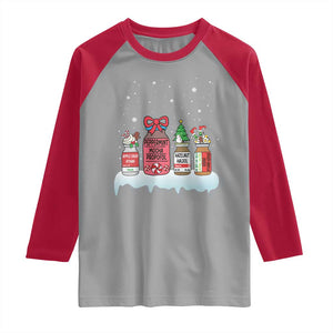 Nurse Christmas Raglan Shirt Funny Nursing Nurse RN LPN NP Doctor Nicu TS10 Sport Gray Red Print Your Wear