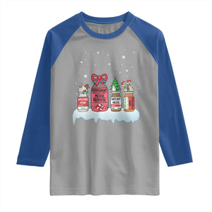 Nurse Christmas Raglan Shirt Funny Nursing Nurse RN LPN NP Doctor Nicu TS10 Sport Gray Royal Print Your Wear