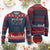 Skeleton Nurse Christmas Knit Sweatshirt Ballerinas Ballet Dance Xmas Lights - Print Your Wear