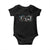 Skeleton Nurse Christmas Baby Onesie Funny Hip Hop Dancing Registered Nurse Xmas Lights TS10 Black Print Your Wear