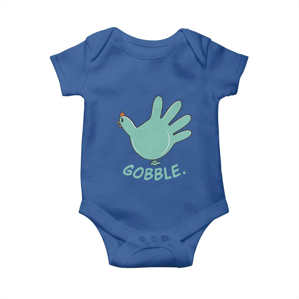 Thanksgiving Nurse Turkey Baby Onesie Turkey Glove Cute Thanksgiving Thankful Nurse Medical Assistant TS10 Royal Blue Print Your Wear