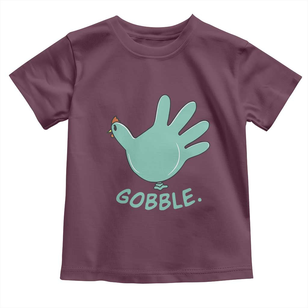 Thanksgiving Nurse Turkey Baby Shirt Turkey Glove Cute Thanksgiving Thankful Nurse Medical Assistant TS10 Maroon Print Your Wear