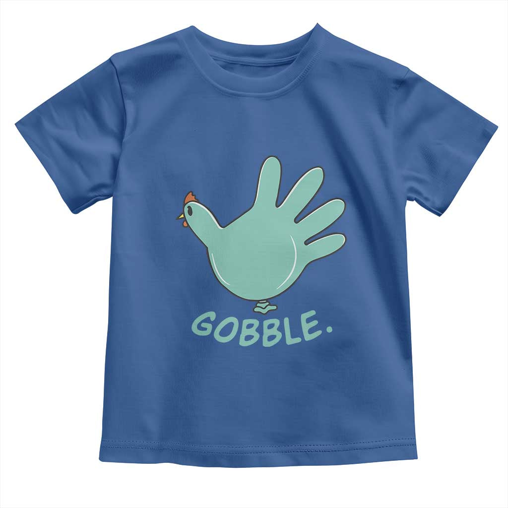 Thanksgiving Nurse Turkey Baby Shirt Turkey Glove Cute Thanksgiving Thankful Nurse Medical Assistant TS10 Royal Blue Print Your Wear