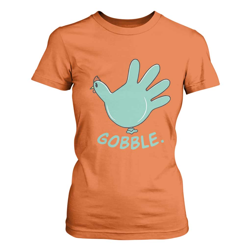 Thanksgiving Nurse Turkey T Shirt For Women Turkey Glove Cute Thanksgiving Thankful Nurse Medical Assistant TS10 Orange Print Your Wear