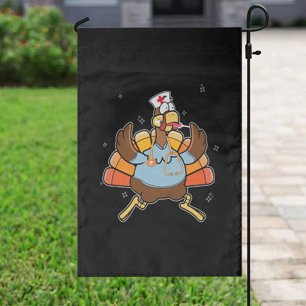 Thanksgiving Nurse Turkey Garden Flag Funny Nursing Student Gift Thankful Nurse Medical Assistant TS10 Print Your Wear