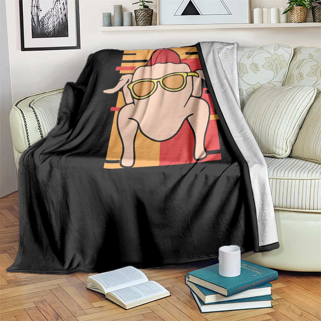 Turkey Thanksgiving Throw Blanket Funny Fall TS10 Print Your Wear