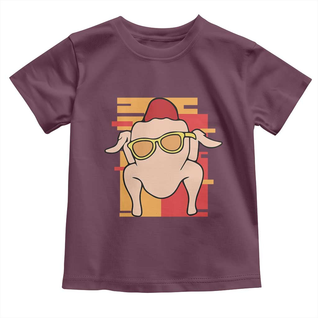 Turkey Thanksgiving Baby Shirt Funny Fall TS10 Maroon Print Your Wear