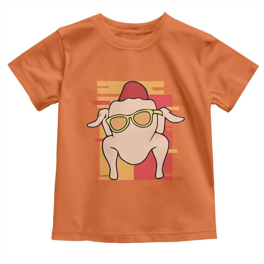 Turkey Thanksgiving Baby Shirt Funny Fall TS10 Orange Print Your Wear