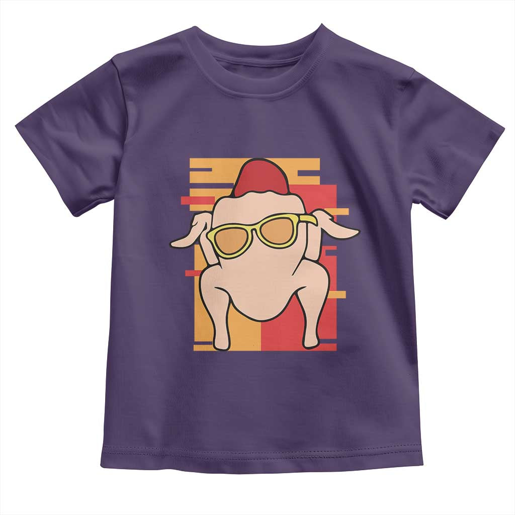 Turkey Thanksgiving Baby Shirt Funny Fall TS10 Purple Print Your Wear