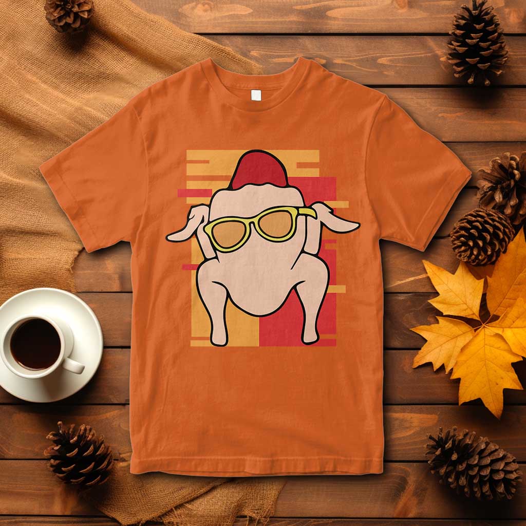 Turkey Thanksgiving T Shirt Funny Fall TS10 Orange Print Your Wear