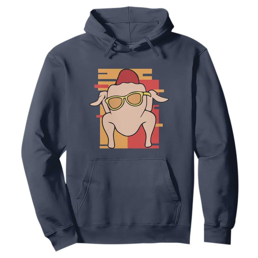 Turkey Thanksgiving Hoodie Funny Fall TS10 Navy Print Your Wear