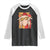 Turkey Thanksgiving Raglan Shirt Funny Fall TS10 Black White Print Your Wear