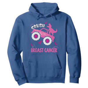 Crush Breast Cancer Awareness Hoodie Pink Ribbon Monster Truck Dinosaur TS10 Royal Blue Print Your Wear