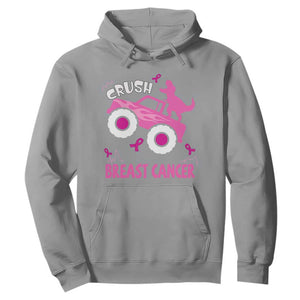 Crush Breast Cancer Awareness Hoodie Pink Ribbon Monster Truck Dinosaur TS10 Sport Gray Print Your Wear