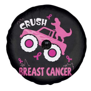 Crush Breast Cancer Awareness Spare Tire Cover Pink Ribbon Monster Truck Dinosaur TS10 Print Your Wear
