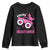 Crush Breast Cancer Awareness Youth Sweatshirt Pink Ribbon Monster Truck Dinosaur TS10 Black Print Your Wear