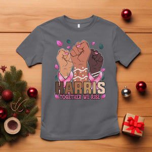 Breast Cancer Awareness Month Kamala Harris T Shirt In October We Wear Pink 2024 Together We Rise TS10 Charcoal Print Your Wear