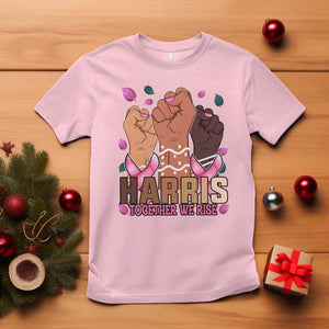 Breast Cancer Awareness Month Kamala Harris T Shirt In October We Wear Pink 2024 Together We Rise TS10 Light Pink Print Your Wear