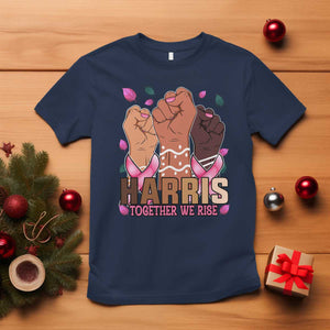 Breast Cancer Awareness Month Kamala Harris T Shirt In October We Wear Pink 2024 Together We Rise TS10 Navy Print Your Wear