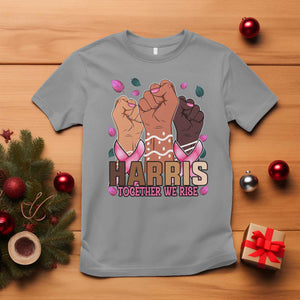 Breast Cancer Awareness Month Kamala Harris T Shirt In October We Wear Pink 2024 Together We Rise TS10 Sport Gray Print Your Wear
