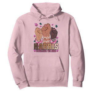 Breast Cancer Awareness Month Kamala Harris Hoodie In October We Wear Pink 2024 Together We Rise TS10 Light Pink Print Your Wear