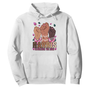 Breast Cancer Awareness Month Kamala Harris Hoodie In October We Wear Pink 2024 Together We Rise TS10 White Print Your Wear