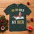Christmas Beer T Shirt Funny Santa Ho Ho Hold My Beer Skateboard Roof TS10 Dark Forest Green Print Your Wear