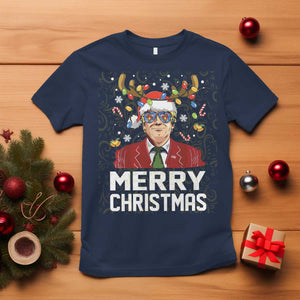 Funny Trump Xmas T Shirt Merry Christmas Santa TS10 Navy Print Your Wear