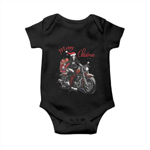 Girl Motorcycle Santa Baby Onesie Lady Biker Merry Christmas TS10 Black Print Your Wear