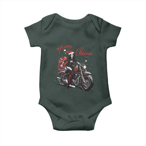Girl Motorcycle Santa Baby Onesie Lady Biker Merry Christmas TS10 Print Your Wear