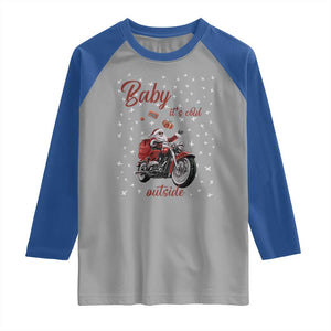 Funny Christmas Motorcycle Santa Raglan Shirt Xmas Motorbike Biker Gift TS10 Sport Gray Royal Print Your Wear