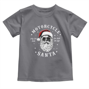 Funny Christmas Motorcycle Santa Baby Shirt No Ride No Life Motorbike Rider Grandpa TS10 Charcoal Print Your Wear